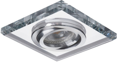 Kruhové podhledové nastavitelné svítidlo GU5.3 GU10 Square Silver Morta Kanlux Spot Luminaire