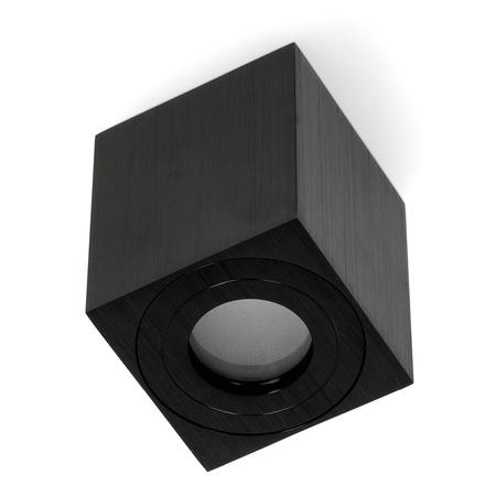 Halogenové svítidlo pro povrchovou montáž Vodotěsný hliník GU10 IP44 Černý Aquarius Kobi