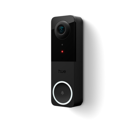 Chytrý videozvonek s 2K QHD 1440p CMOS kamerou černý SMART Zigbee WiFi zvonek Bezpečný Philips HUE