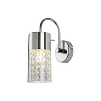 Rabalux LED E14 IP44 Chrome Classic Niagara Venkovní zahradní nástěnná lampa