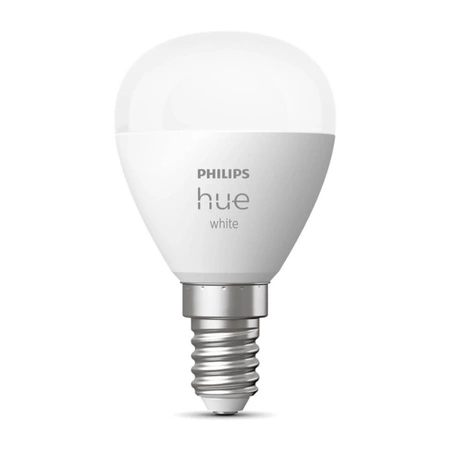 LED žárovka kulová E14 P45 5,7W 2700K teplá bílá PHILIPS HUE White Bluetooth Zigbee