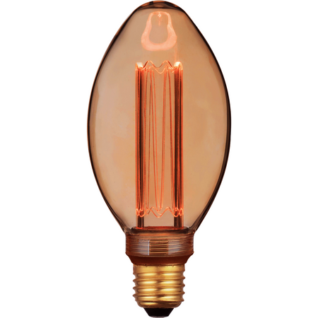LED žárovka B75 E27 4W 200lm 1800K Warm 320° Amber Dekorativní DECOVINTAGE Sanico Goldlux