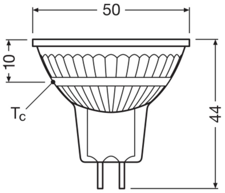 LED žárovka GU5.3 MR16 8W = 50W 621lm 2700K Teplá bílá 36° 12V OSRAM STAR