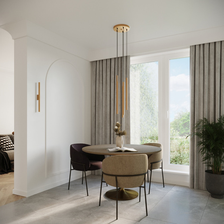 PASTELO 2 2xG9 zlatá Moderní stropní závěsné svítidlo SOLLUX