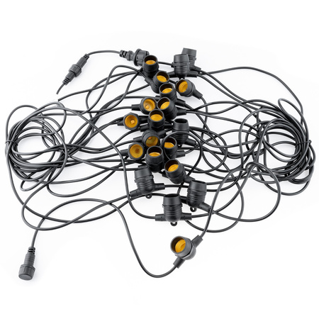 Venkovní řetěz 20m, 20x E27 NARCI LUMILED