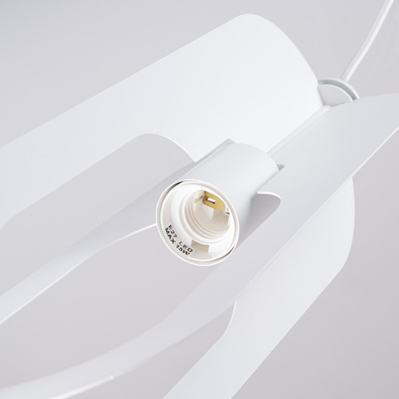 NICUS 1 E27 Bílá moderní stropní závěsná lampa SOLLUX