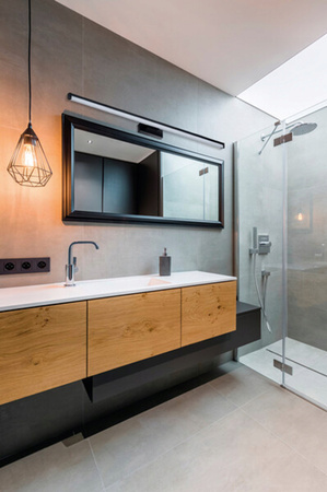 Koupelnové nástěnné svítidlo LED Povrchové svítidlo nad zrcadlo 12W 910lm 4000K Neutral Rectangular Black IP44 Asten Kanlux