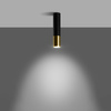 Svítidlo pro povrchovou montáž LOOPEZ GU10 Spot Tuba Elegant Black and Gold SOLLUX