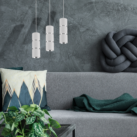 Stropní závěsné svítidlo GU10 White Silver BAMBOO Sanico Goldlux