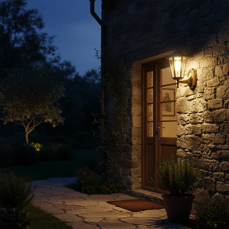 Zahradní nástěnná lampa Elevation Lamp LIGURIA-LT top 1xE27 Patina - GOLDLUX (Polux)