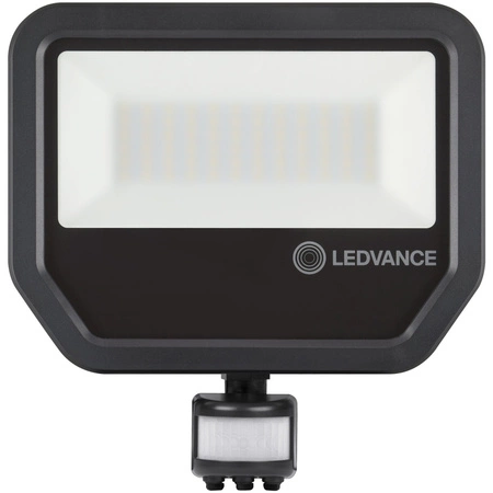 LED reflektor 50W 5500lm 3000K IP65 černý se senzorem pohybu a soumraku LEDVANCE Floodlight