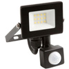 Reflektor LED 10W 900lm 6500K IP65 Black s pohybovým senzorem