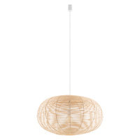 E27 Bílé skandinávské závěsné stropní svítidlo RATTAN L 11155 Nowodvorski