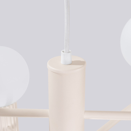 Lustr Závěsné svítidlo 6x G9 Hliníková béžová svatozář French Sky SL.1831 Sollux