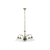 Závěsné stropní svítidlo Lustr 5x E27 hnědý Classic Marian 2705 Rabalux