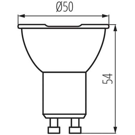 IQ žárovka - LED GU10 4.5W 355lm 6500K Studená bílá 110° KANLUX
