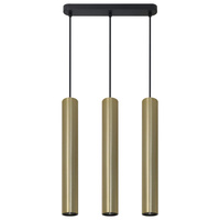 Stropní závěsné svítidlo 3x GU10 zlaté LUNGOMARE Sanico Goldlux