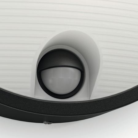 Zahradní lampa LED nástěnná lampa YARROW IR myGarden 6W 2700K IP44 kulatá s pohybovým senzorem černá PHILIPS