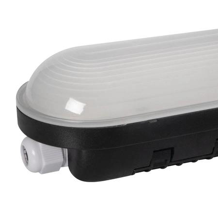 LED 38W 6080lm 4000K Neutrální 110° IP65 IK08 Obdélníkové svítidlo pro povrchovou montáž Černá MAH Kanlux