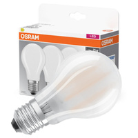 3x LED žárovka E27 A60 7.5W = 75W 1055lm 2700K Teplá bílá 300° Vlákno OSRAM BASE