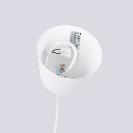 Bílá závěsná lampa E27 BILO Crimson SL.1702 Sollux