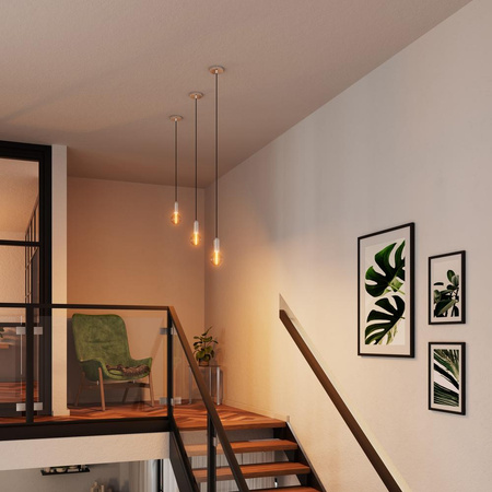 E27 Závěsné stropní svítidlo Chrome Vintage 1906 Kyvadlo Ledvance