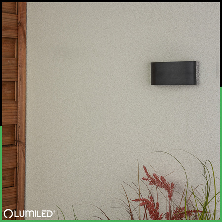 Zahradní nástěnná lampa nahoru a dolů, 6W IP54 KELSA LUMILED