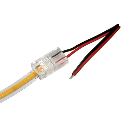 Konektor pro LED pásky COB Flexibilní jednostranný 2pin 8mm White Sanico Goldlux
