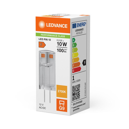 LED žárovka s kapslí G4 0,9W = 10W 100lm 2700K teplá bílá 12V LEDVANCE