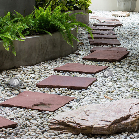 Solární LED zahradní kámen 6500K venkovní soumrakový senzor