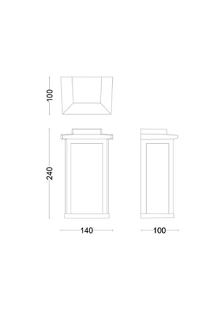 MIRTH E27 IP44 Lucerna černá PHILIPS LED fasádní nástěnné svítidlo