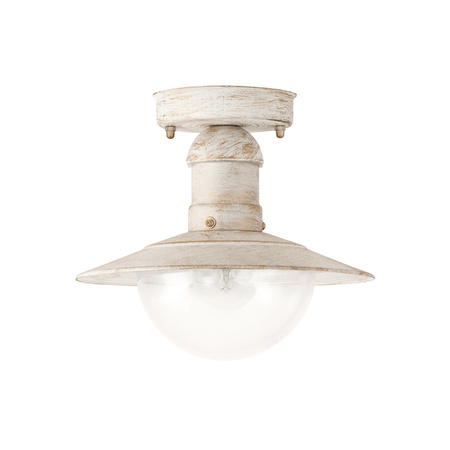 Venkovní LED zahradní stropní svítidlo OSLO E27 IP44 White Antique RABALUX