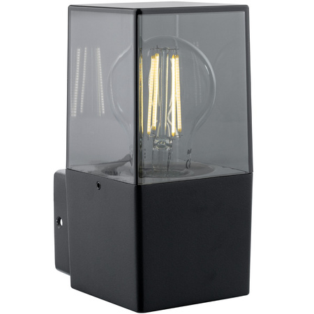 Zahradní lampa LED nástěnná lampa DENVER E27 IP44 16.5cm čtvercová