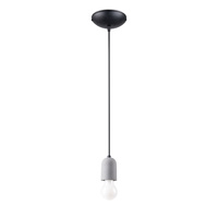 NESO 1 E27 Grey Black Minimalistické stropní závěsné svítidlo SOLLUX