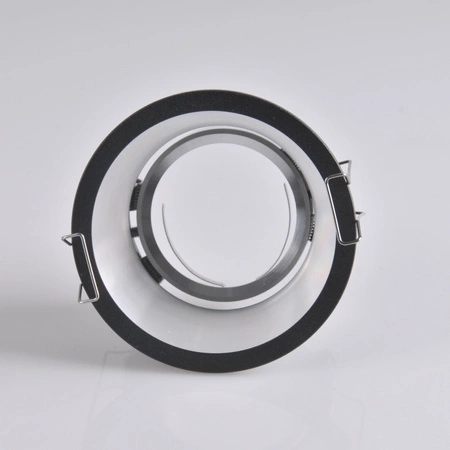 KOLDING Kulaté pohyblivé zapuštěné svítidlo černo-stříbrné MR16 GOLDLUX (Polux)