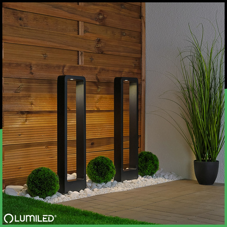 Venkovní zahradní lampa 10W, LED sloupek 60cm ERICA LUMILED