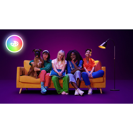 LED nástěnné svítidlo Up&Down Black 2x 5W WHITE + RGB SMART WiFi WiZ