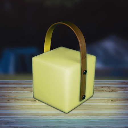 LED přenosná kempingová lampa 0,5W 3000K RGBW bílá IP44 Mallorca Sanico Goldlux