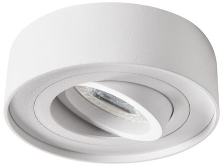 Kruhový podhledový nastavitelný kruh GU5.3 GU10 kulatý bílý mini kanlux