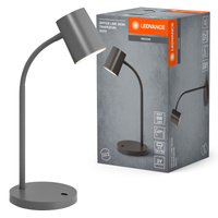 Stolní lampa stojící GU10 šedá USB-C Kancelářská linka Ledvance