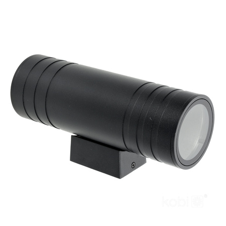 Zahradní venkovní nástěnné svítidlo 2x GU10 IP54 Black Querk Kobi