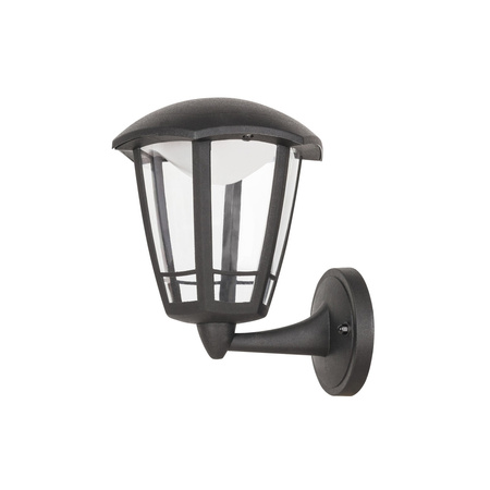 Zahradní lampa LED Elevation Wall Lamp SORRENTO 8W 3000K IP44 Lantern Up Black RABALUX