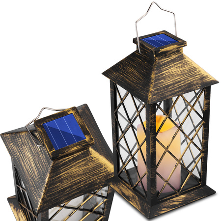 Solární zahradní LED lampa stojící IP44 závěsná LIRIO 2 lucerna LUMILED