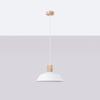 FANO E27 Bílá skandinávská závěsná stropní lampa SOLLUX