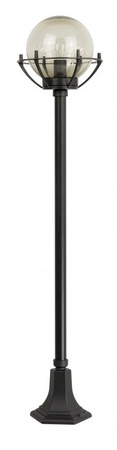 Venkovní stojící zahradní lampa POST Koule s košem 200 K 5002/1/KPO E27 152cm Su-Ma