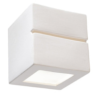 Nástěnné svítidlo LEO LINE E27 Up-Down Ceramic Cube Modern White SOLLUX