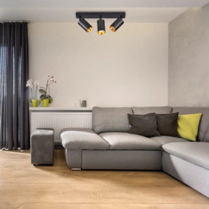 Stropní a nástěnné svítidlo LED svítidla 3 x GU10 MARIBEL Black GOLDLUX (Polux)