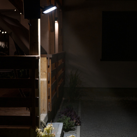 Solární halogenový reflektor LED 200W Zahradní lampa 4000K IP65 PIR senzor pohybu + dálkové ovládání FULGOR LUMILED