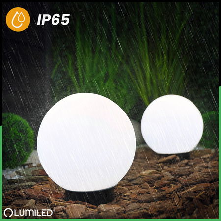 Venkovní lampa E27, KOULE LED IP65 20cm LUMIKULA2 LUMILED