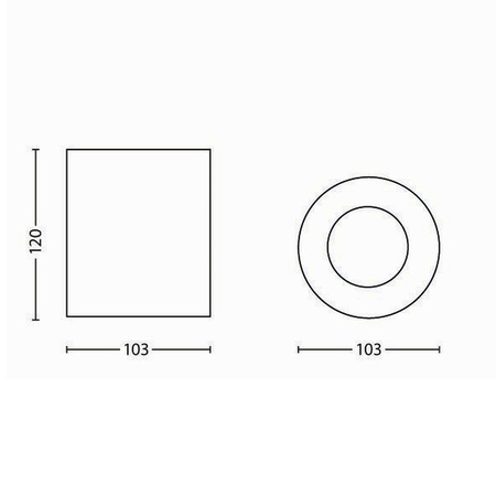 Přisazené svítidlo LED GU10 Philips myLiving Pillar White 56330/31/PN